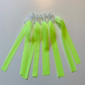 Markeringsbnd med klemme 5 stk. neongul